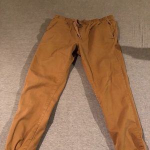 Bullhead mens small skinny brown joggers